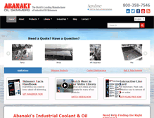 Tablet Screenshot of abanaki.com